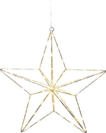 Konstsmide Metallstjerne 90 LED 36 cm Sølv Konstsmide Metallstjerne 90 LED 36 cm Sølv