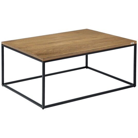 VEGA Sidebord Deven rektangulært; 60x80x37 cm (LxBxH); Bordplate Eik antikk, Ramme Svart; Rektangulær VEGA Sidebord Deven rektangulært; 60x80x37 cm (LxBxH); Bordplate Eik antikk, Ramme Svart; Rektangulær
