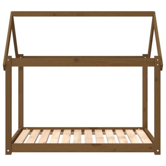 Vidaxl Hundeseng Honningbrun 111X80X100 cm Heltre Furu