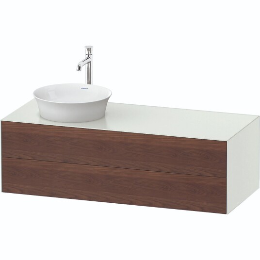Duravit White Tulip Servantskap 2 skuf. 130x55x40,8 cm Valnøtt/Hvit Matt