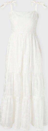 By Malina Maxikjole Adri Embroidered Tie Strap Maxi Dress Hvit