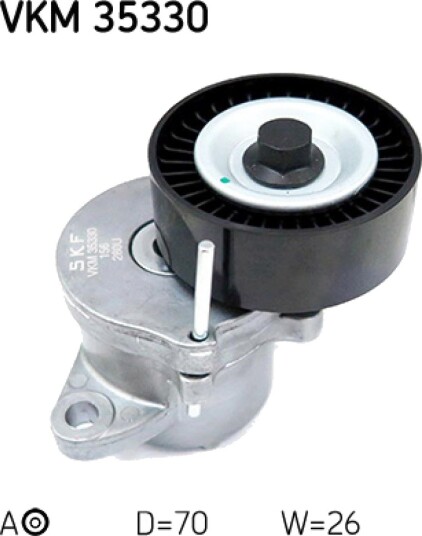 Strammehjul kilerem SKF VKM 35330