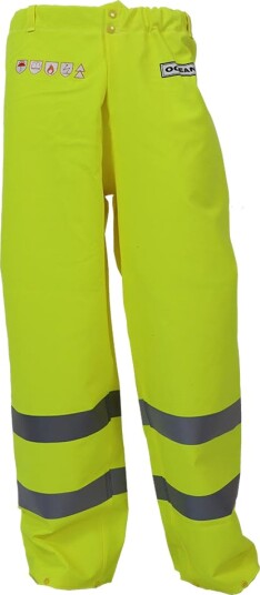 Ocean Abeko Coulomb Premium Regnbukse flammevarsel, gul XXL, Klær