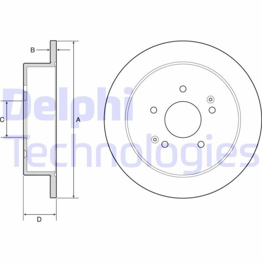 Bremseskive DELPHI BG4940C Bremseskive DELPHI BG4940C