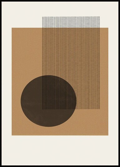 Geometric Harmony Poster Plakat / 100x100cm