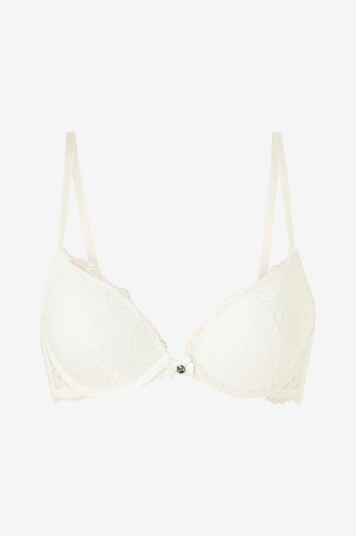 Hunkemöller - Push up-BH Marine pp Push - Hvit
