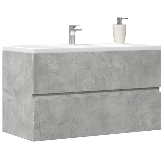 Servantskap betonggrå 90x38,5x45 cm sponplate 8721158437228