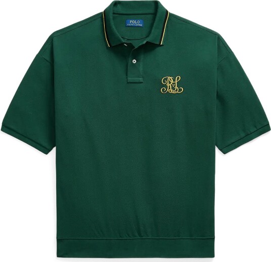 Polo Ralph Lauren Relaxed Fit Crest Mesh Polo Shirt MOSS AGATE S