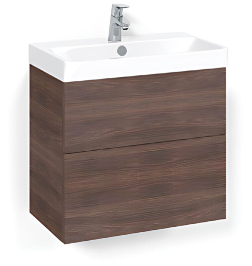 Macro Design Crown Servantskap 2 Skuff- med Light 70 Servant Brun ask / 60cm Plain