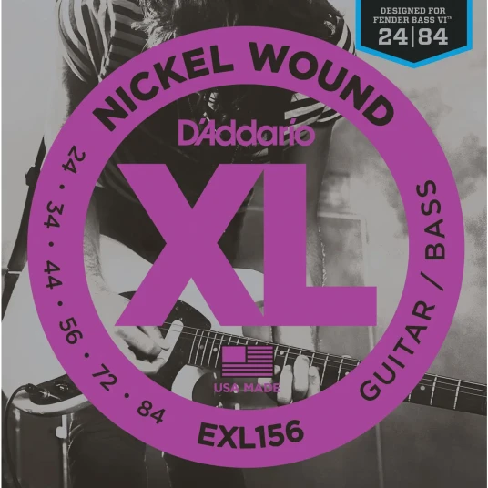 D'Addario Exl156 El.Gitar/bass 024-084 For Fender Bass Vi D'Addario Exl156 El.Gitar/bass 024-084 For Fender Bass Vi