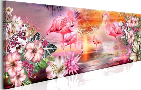 Bilde Flamingoes Land 150x50 Artgeist sp. z o. o.