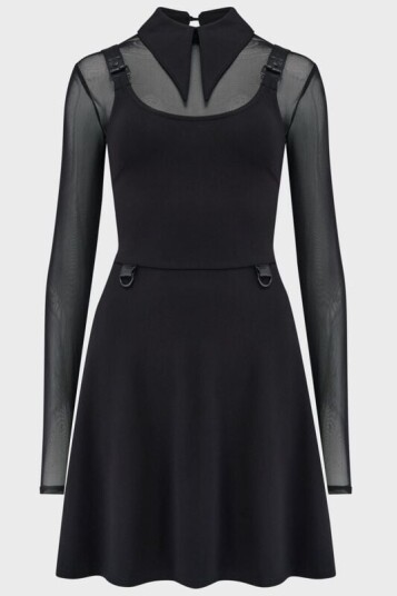 KIHILIST by KILLSTAR - Goth Kort kjole - Ruby Revenge Dress - XS til XXL - Damer - svart