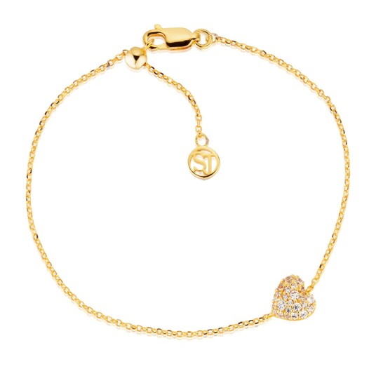Sif Jakobs Caro Forgylt Sølv Armbånd Med Zirconia SJ-B72358-CZ-YG Sif Jakobs Caro Forgylt Sølv Armbånd Med Zirconia SJ-B72358-CZ-YG