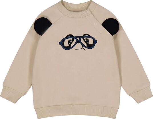 The New Siblings Collegegenser TnsSivan Havregrøt m. Panda The New 68 Collegegenser Beige 62