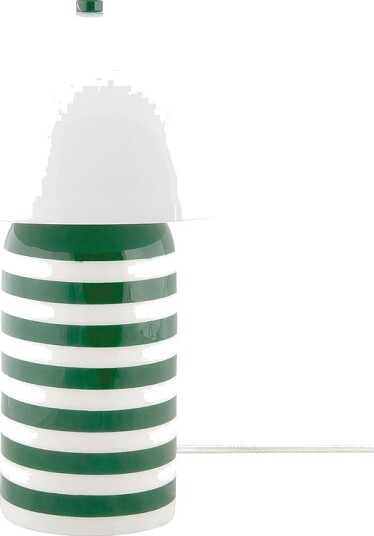 Leitmotiv Bordlampe Rayado Retro Grønn Bordlamper