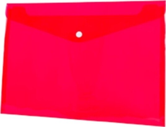 A4 Pp Snap-On Rød Konvolutt (12 Stk) Bt611-C