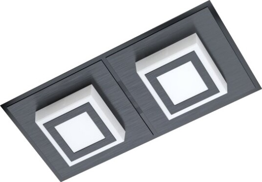 Eglo Masiano 1 Vegg/Tak 2X340lm Sort/Satin