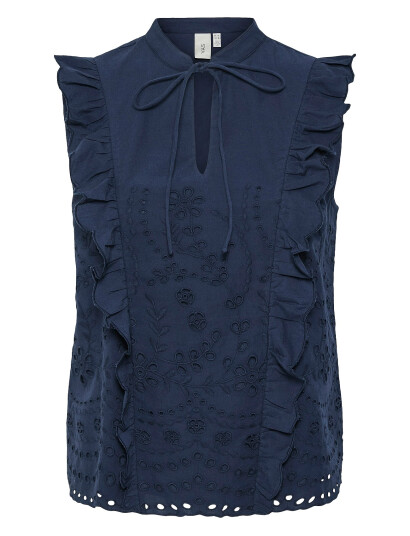 YAS Yasluma Sl Top S. Noos - Navy - 38 YAS Yasluma Sl Top S. Noos - Navy - 38