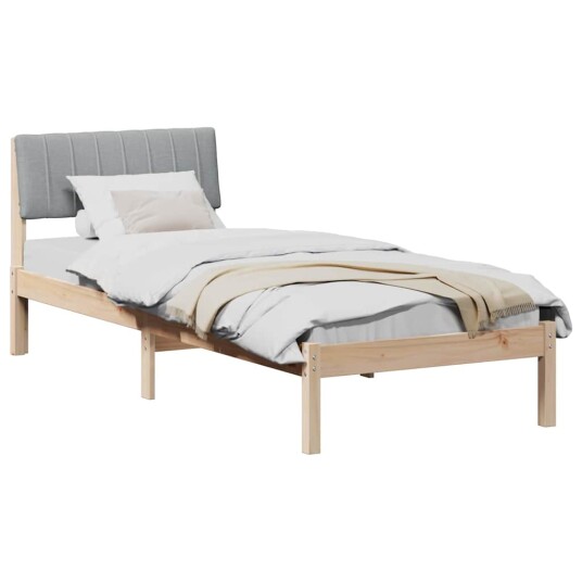 Sengestamme Brun og lys grå 75 x 190 cm Heltre furu