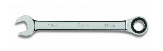 Cimco 112517, 17 Mm, Krom, Kromvanadiumstål, Krom, Blank, 15° Cimco 112517, 17 Mm, Krom, Kromvanadiumstål, Krom, Blank, 15°