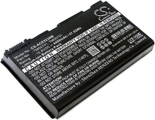 Acer Extensa 5220-100508 batteri (4400 mAh 10.8 V, Sort) Acer Extensa 5220-100508 batteri (4400 mAh 10.8 V, Sort)