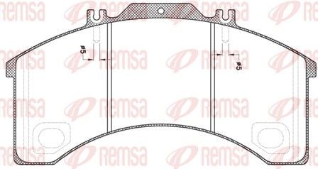 Bremseklosser REMSA JCA 498.00 Bremseklosser REMSA JCA 498.00