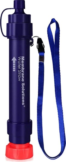 Membrane Solutions Membrane Solution Water Filter Straw II Nocolor Blue OneSize