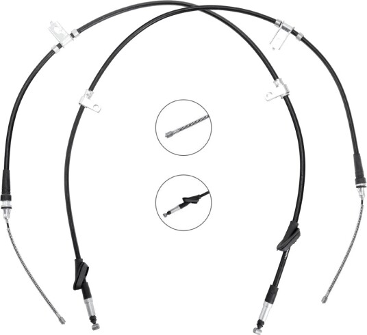 RIDEX 124C1251 Tautrekk håndbremse RIDEX 124C1251 Tautrekk håndbremse