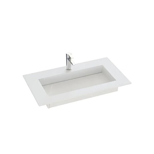 Dansani Inzo Angular D45,50cm Silestone Desert Silver 80-99cm