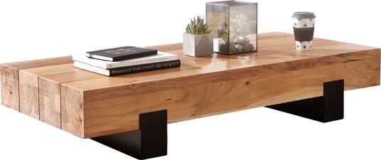 Taquanna Sofabord 130 cm Rundt Akacia/Brun/Svart Taquanna Sofabord 130 cm Rundt Akacia/Brun/Svart