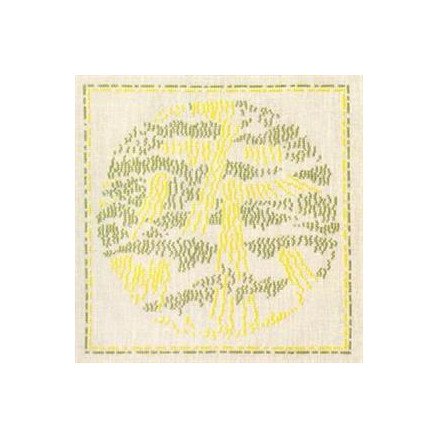 Haandarbejdets Fremme Dronningens broderisett Dansk vær mai 24 x 24 cm Design av dronning Margrethe II