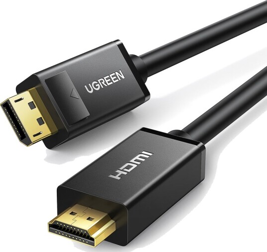 Ugreen DisplayPort til HDMI-kabel 3 m - Hankjønn til Hankjønn