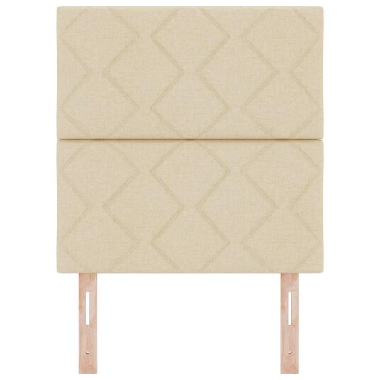 LED Hodegjerde Diamantblokker Design Krem 80 cm Stoff