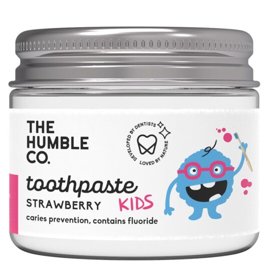 The Humble Co Humble Natural Toothpaste In Jar Kids Strawberry 50 The Humble Co Humble Natural Toothpaste In Jar Kids Strawberry 50
