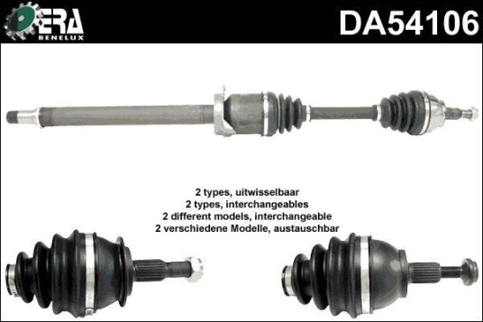 ERA Benelux DA54106 Drivaksel