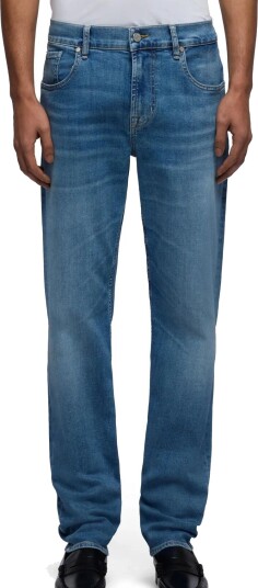 7 For All Mankind Slimmy Tapered Wavefrom Blue 36 x 32 7 For All Mankind Slimmy Tapered Wavefrom Blue 36 x 32