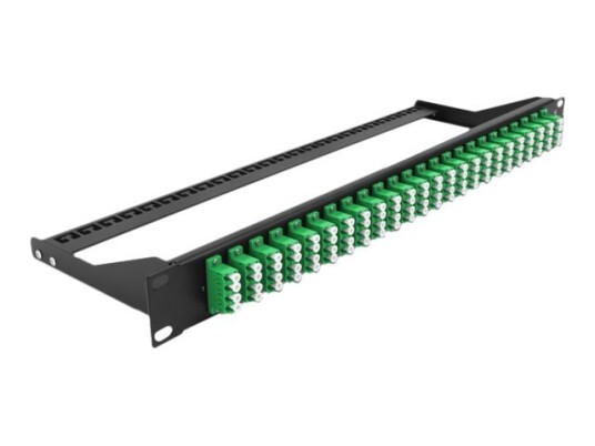 Delock - Koblingspanel - Rackmonterbar - Lc Quad Sm X 24 - Svart Grønn - 1U - 19"