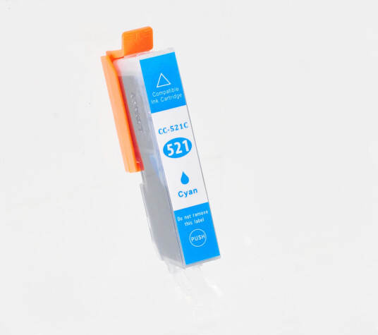 TB Blekkpatron CLI-521 Cyan (8.4ml), erstatter Canon CLI-521C/2934B001