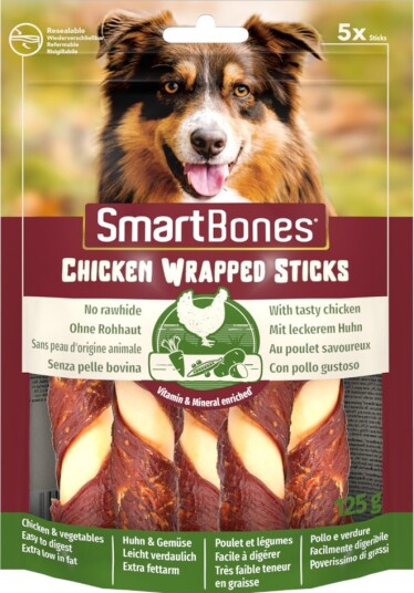 SmartBones Chicken Sticks Tyggepinner Til Hund Kylling 3 X 5 Stk