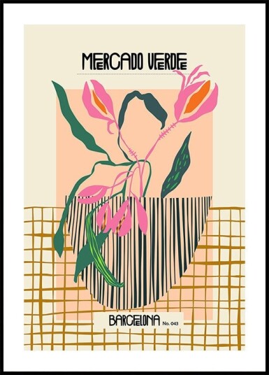 Mercado verde Barcelona Plakat Plakat / 100x150cm