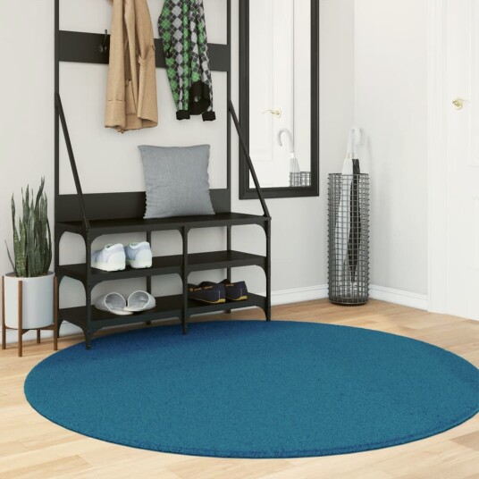  Teppe OVIEDO kort luv turkis Ø 160 cm 8721012232136