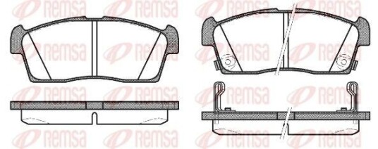 Bremseklosser REMSA 1199.02 Bremseklosser REMSA 1199.02