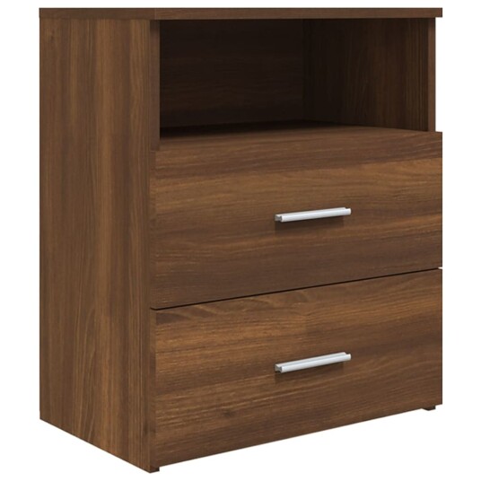 vidaXL Nattbord 2 stk brun eik 50x32x60 cm