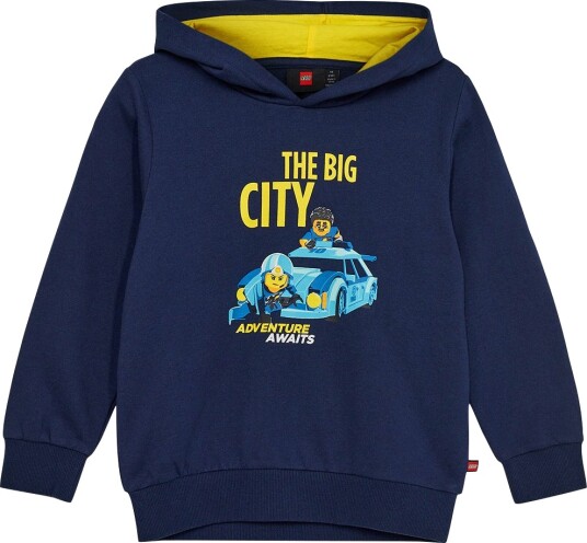LEGO® City Hettegenser LWScout 109 Dark Navy m. Gul LEGO® Wear 3 år (98) Hettegenser Blå