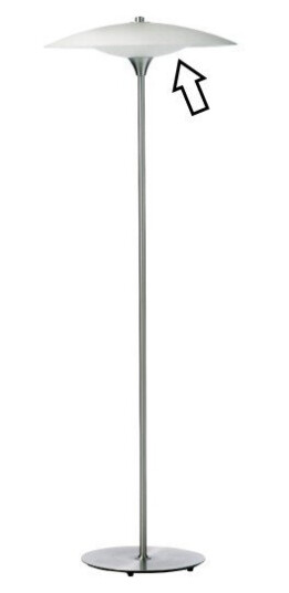 Halo Design erstatningsglass til Baroni gulvlampe nedre skjerm Ø46 cm