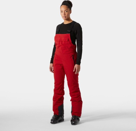 Helly Hansen Dame Legendary Fôret Skibukse Med Seler Rød M Helly Hansen Dame Legendary Fôret Skibukse Med Seler Rød M