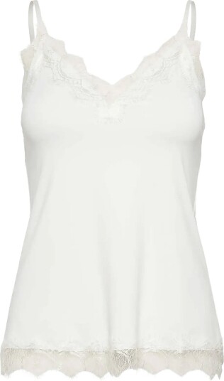 Rosemunde Rwbridget Sl Lace Strap Top NEW WHITE XL