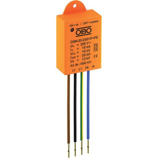 Obo Bettermann 5092431 Overspenningsvern serie eller parallelt IP20 Stikkontakter & kabler