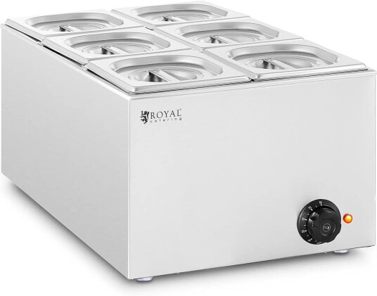 Bain Marie - 640 W - 6 x GN 1/6 - Royal Catering RCBM_GN1/6_1