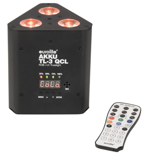 EuroLite AKKU TL-3 QCL RGB+UV EuroLite AKKU TL-3 QCL RGB+UV